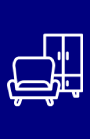 Sofa and wardrobe illustration