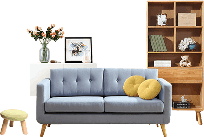 Living room furniture illustration